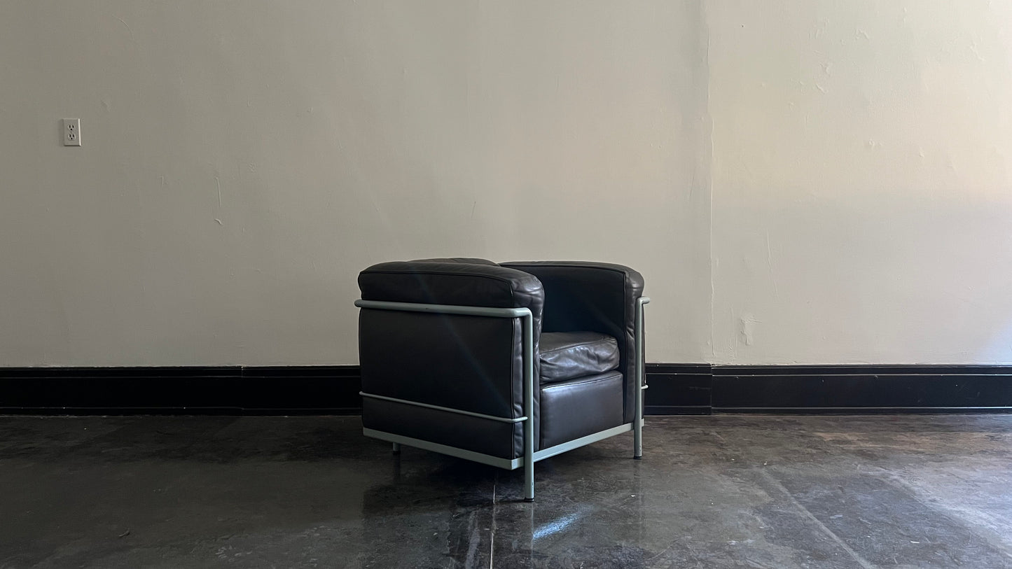 LC2 Club Chair by Le Corbusier, Pierre Jeanneret, and Charlotte Perriand for Cassina