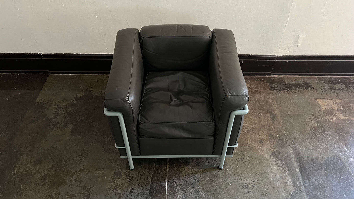 LC2 Club Chair by Le Corbusier, Pierre Jeanneret, and Charlotte Perriand for Cassina