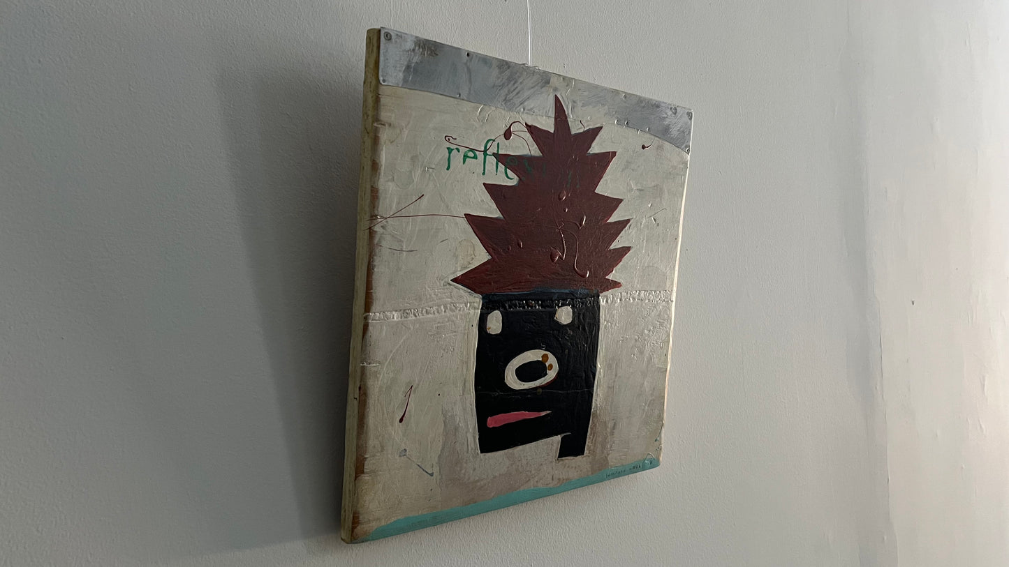 "Headroom" by John Nelson (mixed media on board)